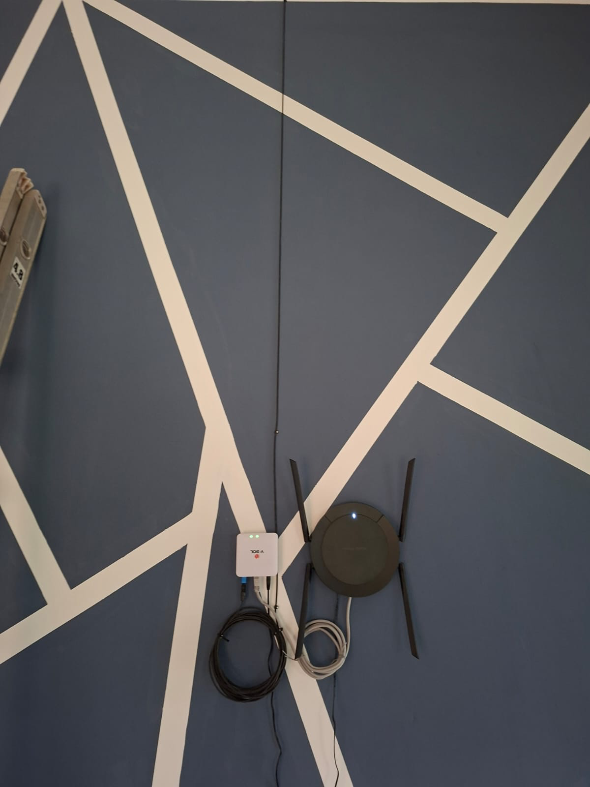 Equipo de red instalado en hogar